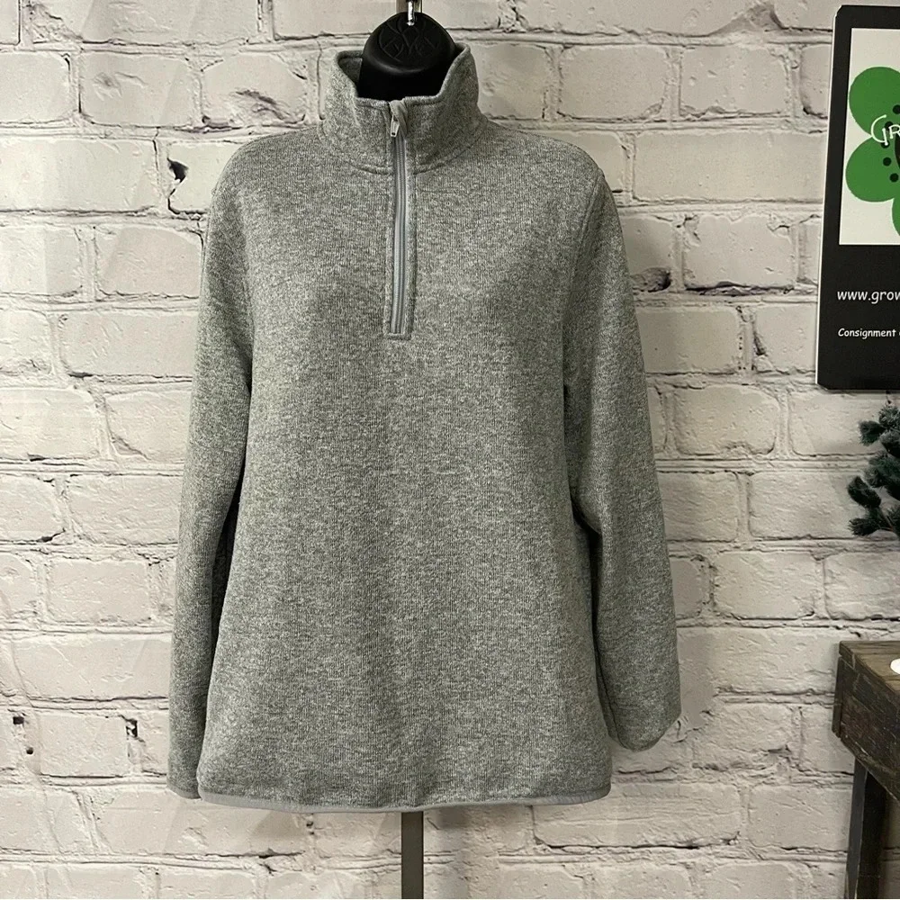 J. Crew fleece pullover medium